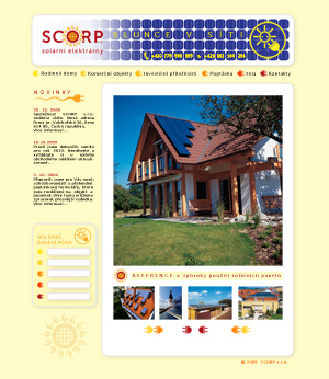 Webdesign www stránek pro firmu SCORP s.r.o.